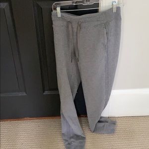 Warm down lululemon joggers size 4